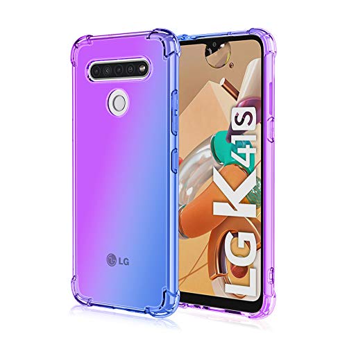 JIAFEI Hülle für LG K41S Gradient Color Handyhülle TPU Gradient Dünn Schutzhülle Anti-Fall Handytasche Handy Case Kompatibel mit LG K41S, Lila/blau JIAFEI Hülle für LG K41S Gradient Color Handyhülle TPU Gradient Dünn Schutzhülle Anti-Fall Handytasche Handy Case Kompatibel mit LG K41S, Lila/blau von JIAFEI