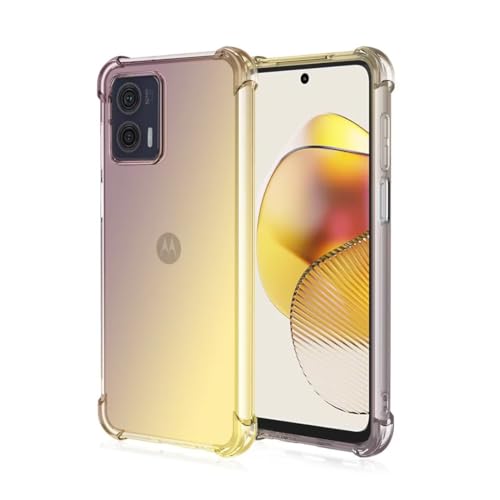 JIAFEI Hülle für Motorola Moto G24 Gradient Color Handyhülle TPU Gradient Dünn Schutzhülle Anti-Fall Handytasche Handy Case Kompatibel mit Motorola Moto G24, schwarz/Gold JIAFEI Hülle für Motorola Moto G24 Gradient Color Handyhülle TPU Gradient Dünn Schutzhülle Anti-Fall Handytasche Handy Case Kompatibel mit Motorola Moto G24, schwarz/Gold von JIAFEI