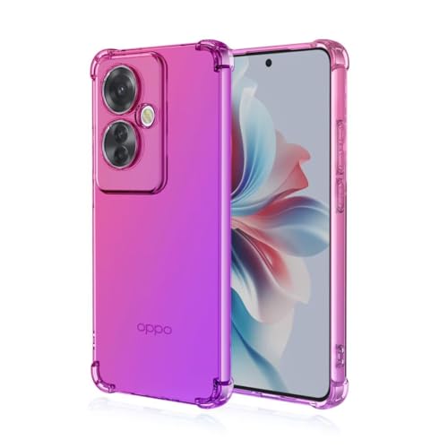 JIAFEI Hülle für Oppo Reno11 F 5G / Reno 11F 5G Gradient Color Handyhülle TPU Gradient Dünn Schutzhülle Anti-Fall Handytasche Handy Case Kompatibel mit Oppo Reno11 F 5G / Reno 11F 5G, Rosa/Violett JIAFEI Hülle für Oppo Reno11 F 5G / Reno 11F 5G Gradient Color Handyhülle TPU Gradient Dünn Schutzhülle Anti-Fall Handytasche Handy Case Kompatibel mit Oppo Reno11 F 5G / Reno 11F 5G, Rosa/Violett von JIAFEI