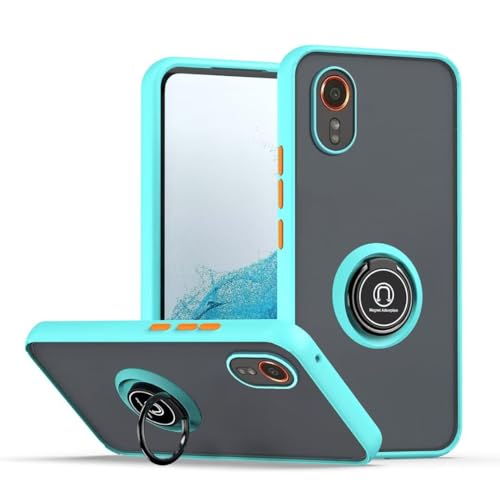 JIAFEI Hülle für Samsung Galaxy Xcover 7, Durchscheinend Mattiert Stoßfest mit Ring Handyhülle Silikon Schutzhülle Schwer PC und Weich Schlank TPU Cover für Samsung Galaxy Xcover 7. Himmelblau JIAFEI Hülle für Samsung Galaxy Xcover 7, Durchscheinend Mattiert Stoßfest mit Ring Handyhülle Silikon Schutzhülle Schwer PC und Weich Schlank TPU Cover für Samsung Galaxy Xcover 7. Himmelblau von JIAFEI