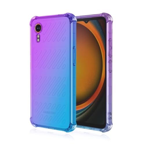 JIAFEI Hülle für Samsung Galaxy Xcover 7 Gradient Color Handyhülle TPU Gradient Dünn Schutzhülle Anti-Fall Handytasche Handy Case Kompatibel mit Samsung Galaxy Xcover 7, Violett/Blau von JIAFEI