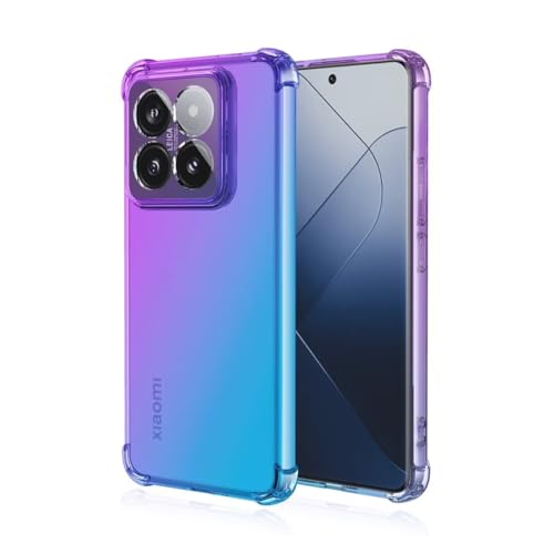 JIAFEI Hülle für Xiaomi 14 Gradient Color Handyhülle TPU Gradient Dünn Schutzhülle Anti-Fall Handytasche Handy Case Kompatibel mit Xiaomi 14, Violett/Blau JIAFEI Hülle für Xiaomi 14 Gradient Color Handyhülle TPU Gradient Dünn Schutzhülle Anti-Fall Handytasche Handy Case Kompatibel mit Xiaomi 14, Violett/Blau von JIAFEI