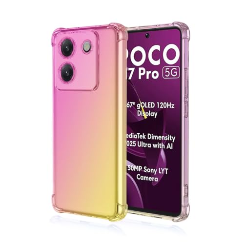 JIAFEI Hülle für Xiaomi Poco M7 Pro 5G Gradient Color Handyhülle TPU Gradient Dünn Schutzhülle Anti-Fall Handytasche Handy Case Kompatibel mit Xiaomi Poco M7 Pro 5G, Rosa/Gold JIAFEI Hülle für Xiaomi Poco M7 Pro 5G Gradient Color Handyhülle TPU Gradient Dünn Schutzhülle Anti-Fall Handytasche Handy Case Kompatibel mit Xiaomi Poco M7 Pro 5G, Rosa/Gold von JIAFEI