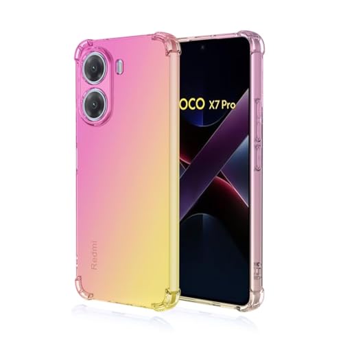 JIAFEI Hülle für Xiaomi Poco X7 Pro 5G Gradient Color Handyhülle TPU Gradient Dünn Schutzhülle Anti-Fall Handytasche Handy Case Kompatibel mit Xiaomi Poco X7 Pro 5G, Rosa/Gold JIAFEI Hülle für Xiaomi Poco X7 Pro 5G Gradient Color Handyhülle TPU Gradient Dünn Schutzhülle Anti-Fall Handytasche Handy Case Kompatibel mit Xiaomi Poco X7 Pro 5G, Rosa/Gold von JIAFEI