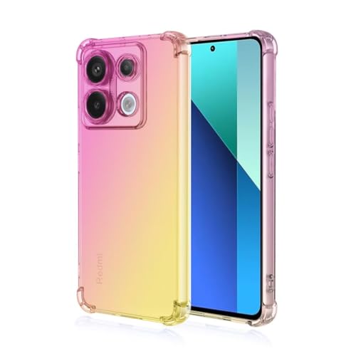 JIAFEI Hülle für Xiaomi Redmi Note 13 4G Gradient Color Handyhülle TPU Gradient Dünn Schutzhülle Anti-Fall Handytasche Handy Case Kompatibel mit Xiaomi Redmi Note 13 4G, Rosa/Gold JIAFEI Hülle für Xiaomi Redmi Note 13 4G Gradient Color Handyhülle TPU Gradient Dünn Schutzhülle Anti-Fall Handytasche Handy Case Kompatibel mit Xiaomi Redmi Note 13 4G, Rosa/Gold von JIAFEI