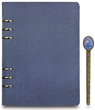 A5 nachfüllbar Notizbuch Clipbook Tagebuch PU Leder Business Notizblöcke Notebook mit Lesezeichen von JIAHG