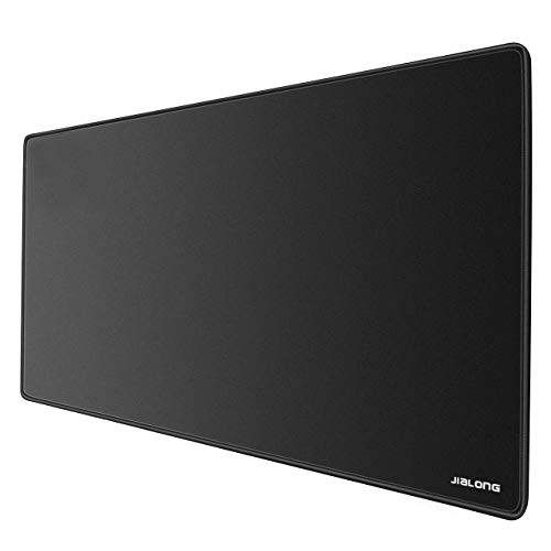 JIALONG Gaming Mauspad XXL - Mousepad Groß - Schreibtischunterlage - Tischunterlage Large Size 900 x 400 mm - Schwarz von JIALONG