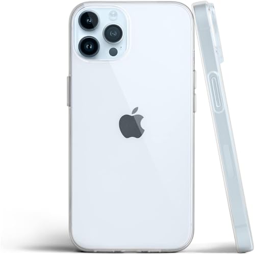 JIAMU Hülle für iPhone 15Pro, Transparente Handyhülle Anti-Rutsch Kratzfest, Hochtransparent Stoßfest Schutzhülle (Durchsichtig) (15Pro) von JIAMUXIQUE