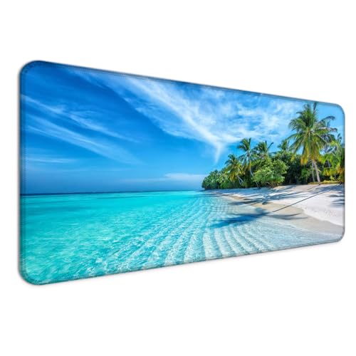 JIANG100 Beach Wave Schreibtischunterlage, groß, verlängert, XXL, lang, Gaming-Mauspad, Computer-Tastatur und Laptop-Mauspad, 80 x 40 cm JIANG100 Beach Wave Schreibtischunterlage, groß, verlängert, XXL, lang, Gaming-Mauspad, Computer-Tastatur und Laptop-Mauspad, 80 x 40 cm von JIANG100