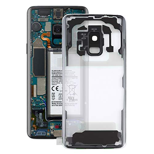 JIANGSHOUJIESPA for Samsung Galaxy S9 G960F G960F/DS G960U G960W G9600 Transparent Battery Back Cover with Camera Lens Cover (Transparent) von JIANGSHOUJIESPA