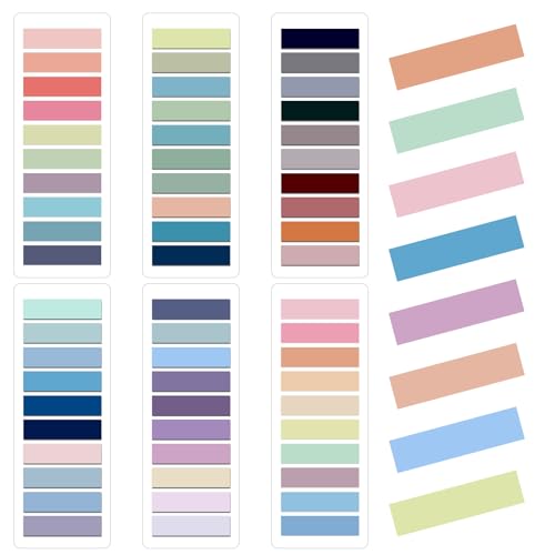 JIANTA 1200 Stück Haftnotizen Tabs, 6 Stile Index Sticker Tabs, Transparente Haftnotizen Pastell Sticky Tabs Aesthetic Index Tabs, Page Marker Sticky Notes für Seitenmarkierung JIANTA 1200 Stück Haftnotizen Tabs, 6 Stile Index Sticker Tabs, Transparente Haftnotizen Pastell Sticky Tabs Aesthetic Index Tabs, Page Marker Sticky Notes für Seitenmarkierung von JIANTA