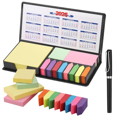 JIANTA 2200 Stück Haftnotizen Set Haftnotizen Klebezettel PU Etui mit Stifte 4 Formate in 1 Set Pagemarker Notizzettel selbstklebend für Büro, Schule, Teamwork, Studium-Solid Fraben JIANTA 2200 Stück Haftnotizen Set Haftnotizen Klebezettel PU Etui mit Stifte 4 Formate in 1 Set Pagemarker Notizzettel selbstklebend für Büro, Schule, Teamwork, Studium-Solid Fraben von JIANTA