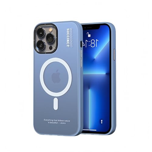 JIAONASHIJIA Kompatibel mit MagSafe iPhone 16 Pro Max Hülle, stoßfest und fallgeschützt. Hautfreundliche TPU-Oberfläche. Minimalistisches Design. Starker Magnet. Schlanke Passform. Blau JIAONASHIJIA Kompatibel mit MagSafe iPhone 16 Pro Max Hülle, stoßfest und fallgeschützt. Hautfreundliche TPU-Oberfläche. Minimalistisches Design. Starker Magnet. Schlanke Passform. Blau von JIAONASHIJIA