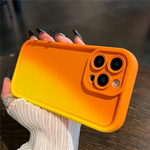 JIASHM Für iPhone 12 Pro Softphone Case Farbe Stoßfeste verdickte Stoßstangenabdeckung (Für iPhone 12 Pro/Orange) von JIASHM
