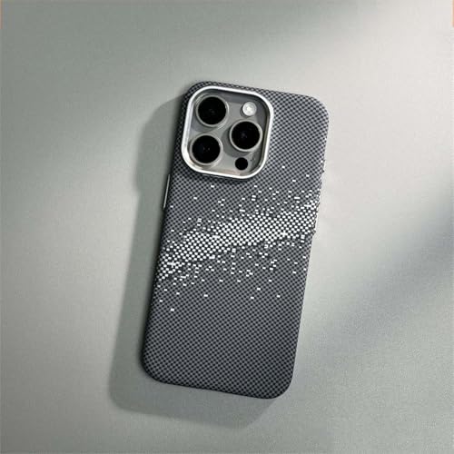 JIASHM Für iPhone 12 Texture Magnetic Case Wireless Charging Hard PC Cover (Für iPhone 12/TQW XH Schwarz) von JIASHM