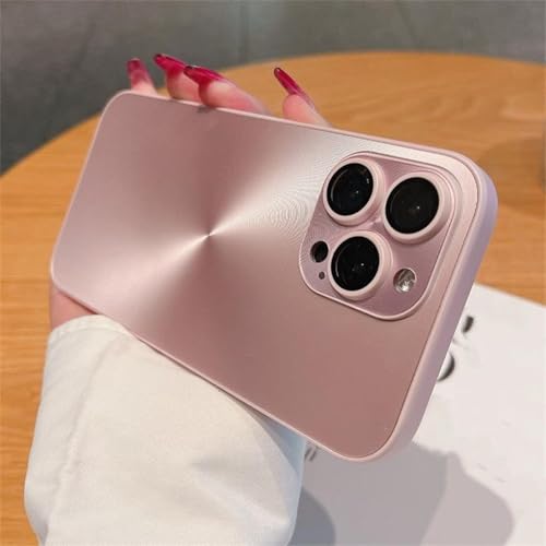 JIASHM Für iPhone 12Pro Max Luxusmuster Matte Soft Bumper Stoßfeste Panzerung Hard Cover (Für iPhone 12Pro Max/Pink) von JIASHM