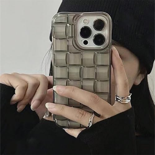 JIASHM Für iPhone 12Pro Max Webmuster Klare Silikon-Telefonhülle Matt Transparente stoßfeste Abdeckung (Für iPhone 12Pro Max/A) von JIASHM