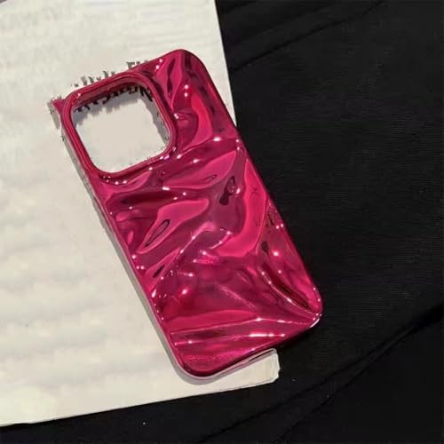 JIASHM Für iPhone 13 Luxus-Beschichtung, Funkelnde Hülle, Textur, weiche Stoßstangenabdeckung (für iPhone 13/Rose) von JIASHM