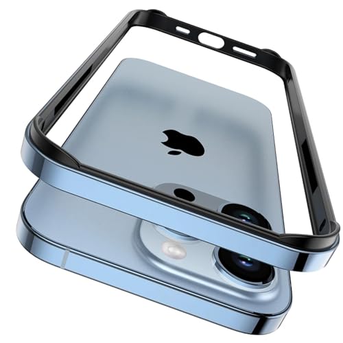 JIASHM Für iPhone 13 Pro Bumper Case Silikonrahmen Luxus Leichtes Aluminiummetall (Für iPhone 13 Pro/Sierra Blue BK) von JIASHM