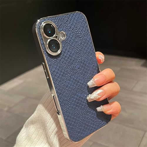 JIASHM Für iPhone 13 Pro Max, stilvolles Muster, galvanisierte, weiche Handyhülle, stoßfeste Schutzhülle auf der Rückseite (für iPhone 13 Pro Max/Dunkelblau) von JIASHM