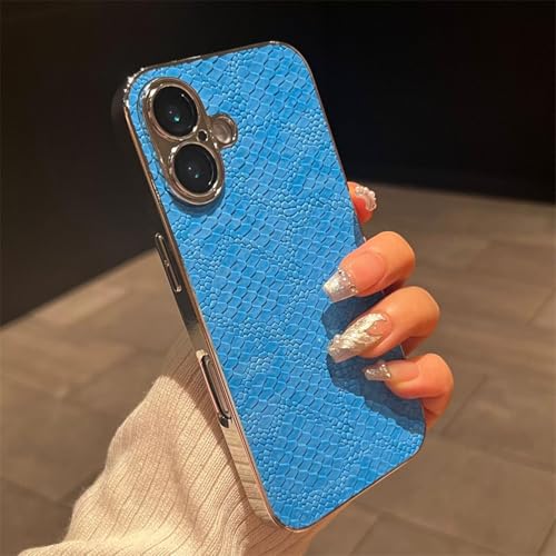 JIASHM Für iPhone 13 Pro Max, stilvolles Muster, galvanisierte, weiche Handyhülle, stoßfeste Schutzhülle auf der Rückseite (für iPhone 13 Pro Max/Hellblau) von JIASHM