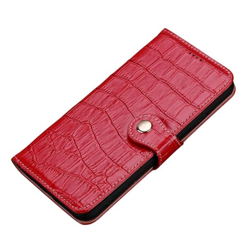 JIASHM Für iPhone 13 Wallet Case Hülle Luxus Lederhülle (Für iPhone 13/Rot) von JIASHM