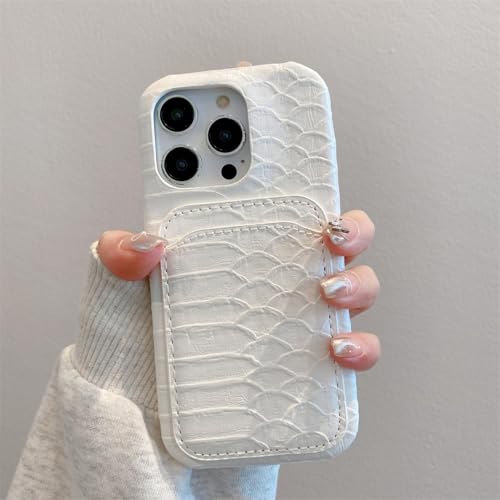 JIASHM Für iPhone 15 Luxus-Leder-Kartenhalter-Brieftaschenschutz (für iPhone 15/5) von JIASHM