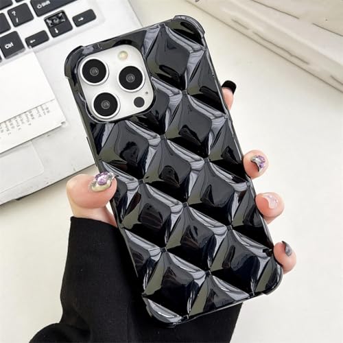 JIASHM Für iPhone 15 Pro Fashion Pattern Candy Case (Für iPhone 15 Pro/Schwarz) von JIASHM