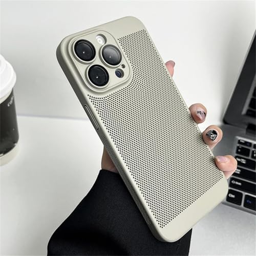 JIASHM Für iPhone 15 ProMax Kühlmatte Wärmeableitungshülle Metallabdeckung (für iPhone 15 ProMax/Titanium) von JIASHM