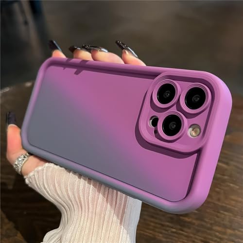 JIASHM Für iPhone 15 Soft Phone Case Farbe Stoßfeste verdickte Stoßstangenabdeckung (Für iPhone 15/Lila) von JIASHM