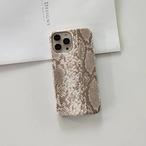 JIASHM Für iPhone 15Pro Fashion Leder PU-Hülle Harte PC-Schutzhülle mit Vier Ecken (Für iPhone 15Pro/Weiß) von JIASHM