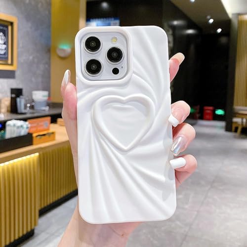 JIASHM Für iPhone 16 Fashion Phone Case Weiche, Matte Silikon-Vollabdeckung (Für iPhone 16/Weiß) von JIASHM