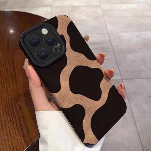 JIASHM Für iPhone 16 Plus Fashion Block Silikon Lederhülle Matte Soft Cover (Für iPhone 16 Plus/H) von JIASHM