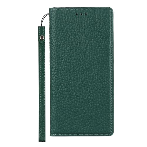 JIASHM Für iPhone 16Pro Max Leder Magnet Flip Case Stand Cover (Für iPhone 16Pro Max/grün) von JIASHM
