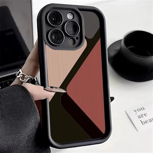 JIASHM Für iPhone 8 Fashion Gittermuster Silikonhülle Stoßfeste Hülle (Für iPhone 8/Schwarz F910) von JIASHM