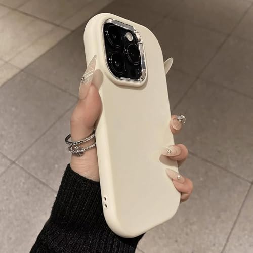 JIASHM Für iPhone xsmax, modische, weiche Silikon-Handyhülle, stoßfeste Stoßstangenhülle (für iPhone xsmax/weiß) von JIASHM
