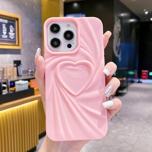 JIASHM Für iPhone13 Pro Max Fashion Handyhülle Weiche, Matte Silikon-Vollabdeckung (Für iPhone13 Pro Max/Pink) von JIASHM