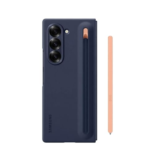JIASHM für Samsung Galaxy Z Fold 6 S Pen-Telefonhülle Z Fold6-Smartphone-Abdeckung mit integrierter S Pen-Schutzhülle (für Galaxy Z Fold6/Marineblau) von JIASHM