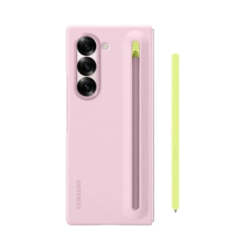 JIASHM für Samsung Galaxy Z Fold 6 S Pen-Telefonhülle Z Fold6-Smartphone-Abdeckung mit integrierter S Pen-Schutzhülle (für Galaxy Z Fold6/Pink) von JIASHM