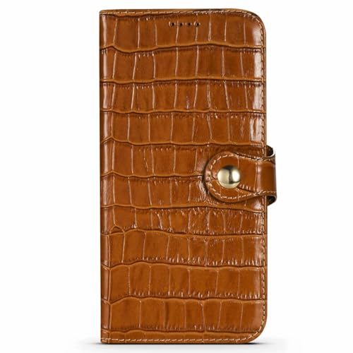 JIASHM für iPhone 12 Lederhülle mit Kartenetui und Standfunktion (für iPhone 12/Braun) von JIASHM