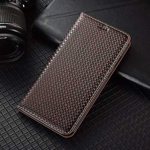 JIASHM für iPhone 12 Pro Luxus-Lederhülle Flip Magnetic Slot Wallet Phone Cover (für iPhone 12 Pro/Kaffee) von JIASHM
