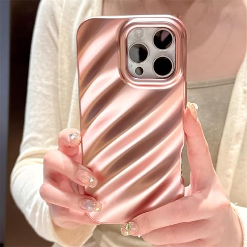 JIASHM für iPhone 14 Pro Max Matte Plating Pattern Handyhülle Stoßfeste, solide Abdeckung (für iPhone 14 Pro Max/Pink) von JIASHM