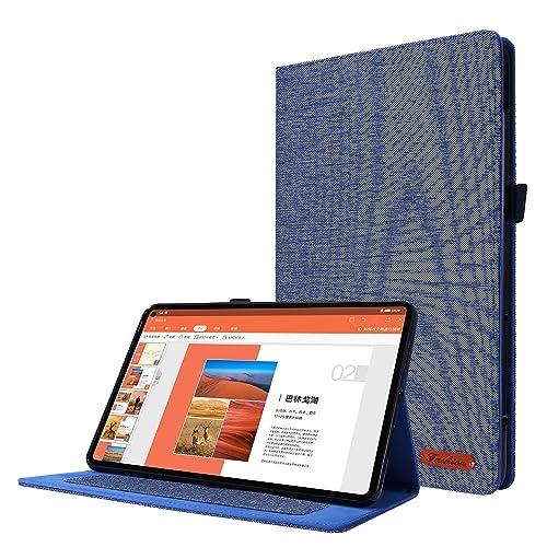 Tablet-Schutzhülle, dünn, kompatibel mit Huawei Matepad 11 2023, 27,9 cm (11 Zoll), ultradünn, klappbar, Standfunktion, automatische Wake-/Sleep-Funktion, weiche TPU-Rückseite für Tablet, Blau von JIAWEIG