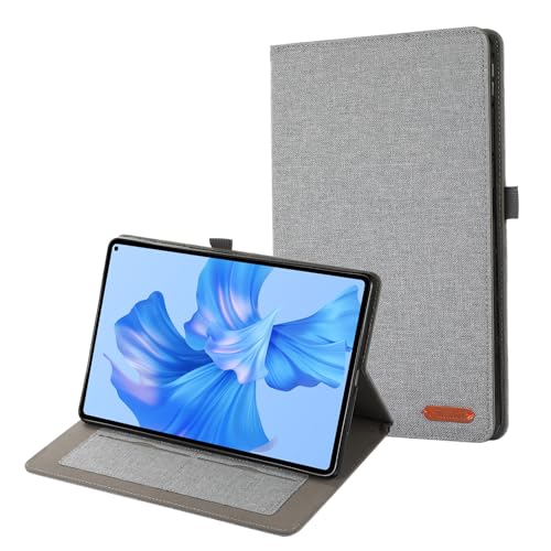 Tablet-Schutzhülle, dünn, kompatibel mit Huawei Matepad 11 Pro 2022, 27,9 cm (11 Zoll), ultradünn, klappbar, Standfunktion, automatische Wake-/Sleep-Funktion, weiche TPU-Rückseite für Tablet, Grau von JIAWEIG