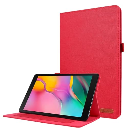 Tablet-Schutzhülle, dünn, kompatibel mit Samsung Galaxy Tab A7 10,4 Zoll 2020 (SM-T500/T505/T507) – ultradünne Klapphülle mit automatischer Wake/Sleep-Funktion, weiche TPU-Rückseite für Tablet (Verme) von JIAWEIG