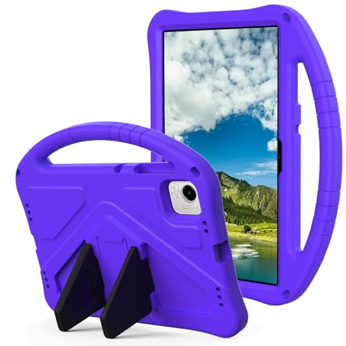 Tablet-Schutzhülle, kompatibel mit Honor Pad X9a 29,8 cm (11,5 Zoll) 2025, leicht, EVA-Schutzhülle mit verstellbarem Riemen, stoßfester Griff und Ständer, für Kinder, Violett von JIAWEIG