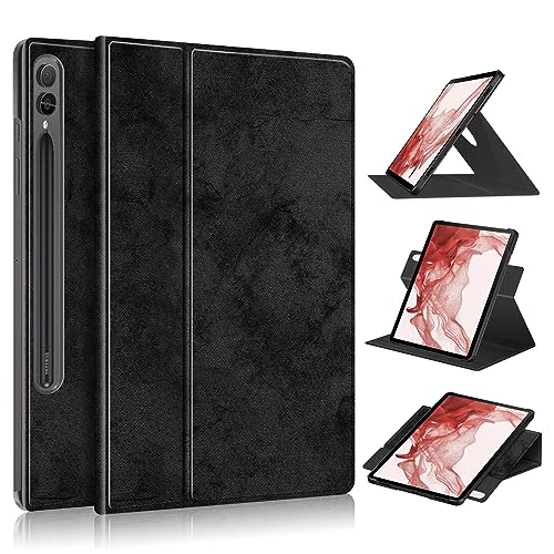 Tablet-Schutzhülle, kompatibel mit Samsung Galaxy Tab S9 27,9 cm (11 Zoll) 2023 X710/X716B/X718U, stoßfest, Smart-Tablet-Schutzhülle, 360° Betrachtungswinkel, Ständer, Folio, harte PC-Rückseite, mit von JIAWEIG