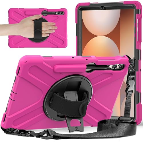 Tablet-Schutzhülle, kompatibel mit Samsung Galaxy Tab S9 Plus 12,4 Zoll 2023 X810/X816B/X818U, robust, stoßfest, Fallschutz mit Stifthalter, Schultergurt, Schutzhülle Tablet-Schutzhülle, kompatibel mit Samsung Galaxy Tab S9 Plus 12,4 Zoll 2023 X810/X816B/X818U, robust, stoßfest, Fallschutz mit Stifthalter, Schultergurt, Schutzhülle von JIAWEIG