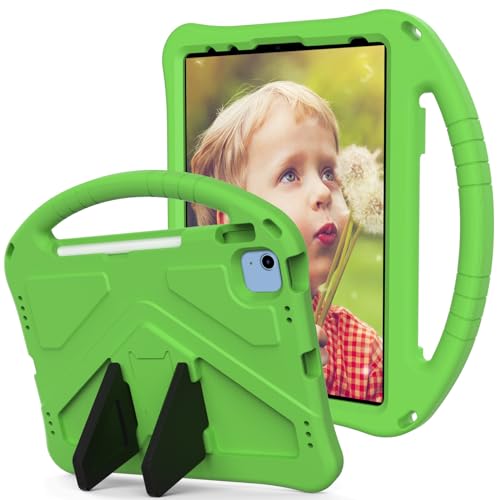 Tablet-Schutzhülle, kompatibel mit iPad (A16) 11. Generation 2025, leicht, EVA-Tablet-Hülle mit verstellbarem Riemen, stoßfestem Griff und Ständer für Kinder, tragbar, schützend von JIAWEIG