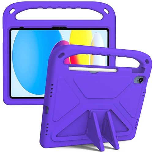 Tablet-Schutzhülle, kompatibel mit iPad 10. Generation 27,7 cm (11 Zoll), stoßfest, leicht, mit Griff, Ständer, Schutzhülle, kratzfest, kinderfreundlich, kompatibel mit Kindern, EVA-Schale von JIAWEIG